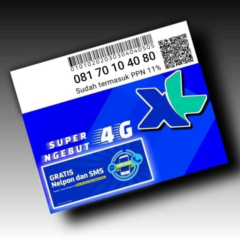 KARTU XL CANTIK 11 DIGIT PULUHAN