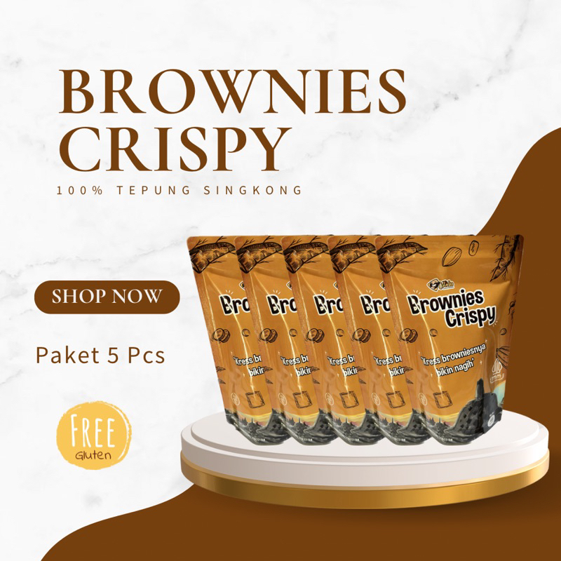 

Brownies Crispy Gluten Free Paket 5 pcs