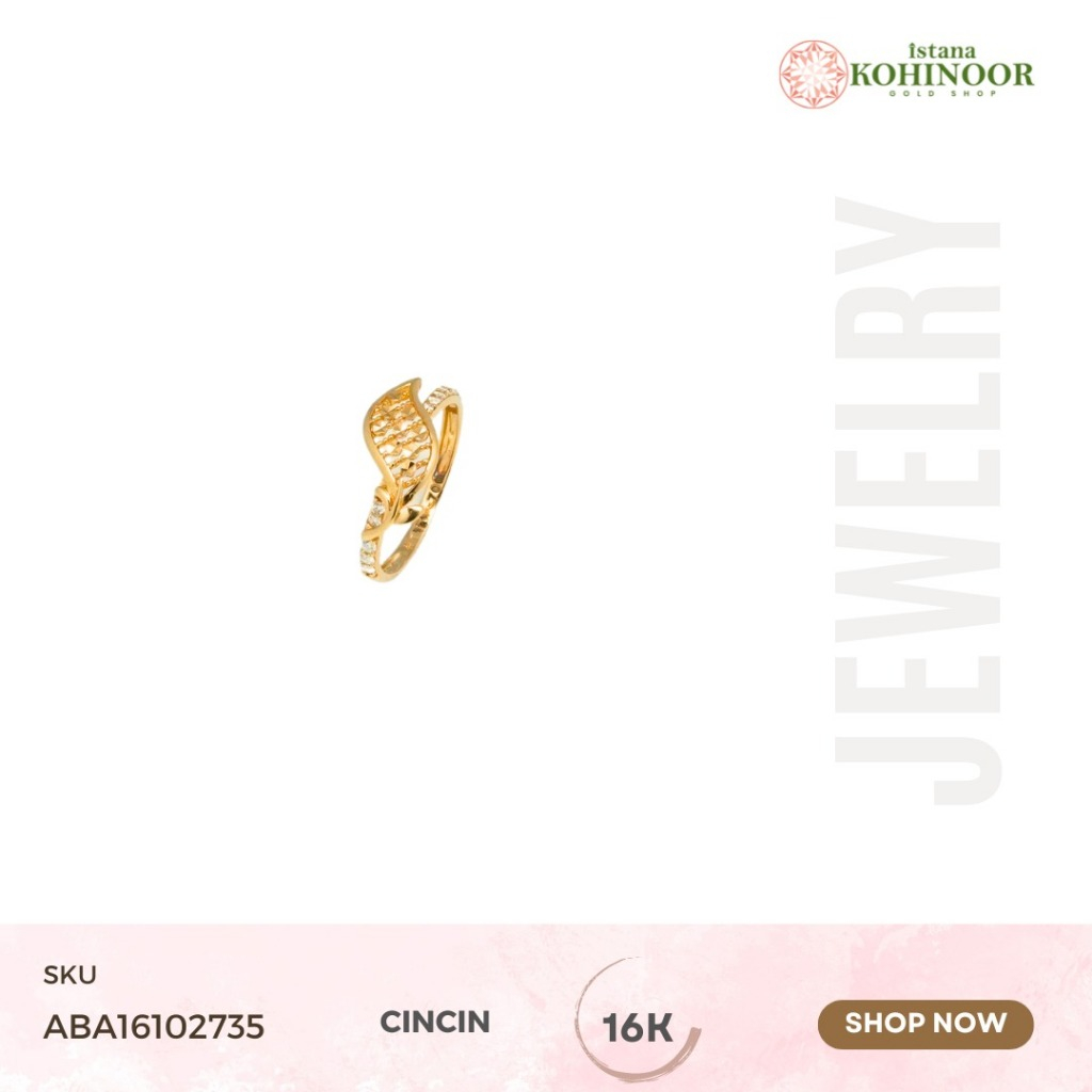 KOHINOOR CINCIN EMAS GOLD VARIASI 16K EMAS