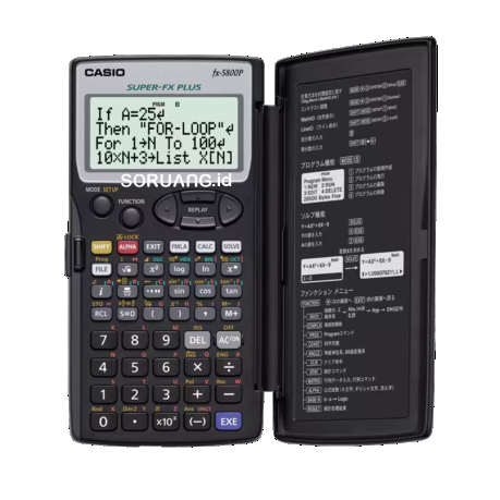 

Casio FX-5800P | Kalkulator yang Dapat Diprogram | 664 fungsi | tampilan 4 baris | Sekolah SMK | Kuliah Vokasi