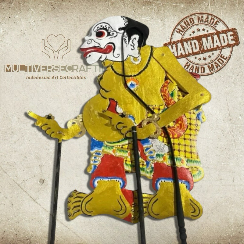 Wayang Kulit Sapi Asli Bagong Emas Versi Ki Seno Nugroho Ukuran Standar Dalang