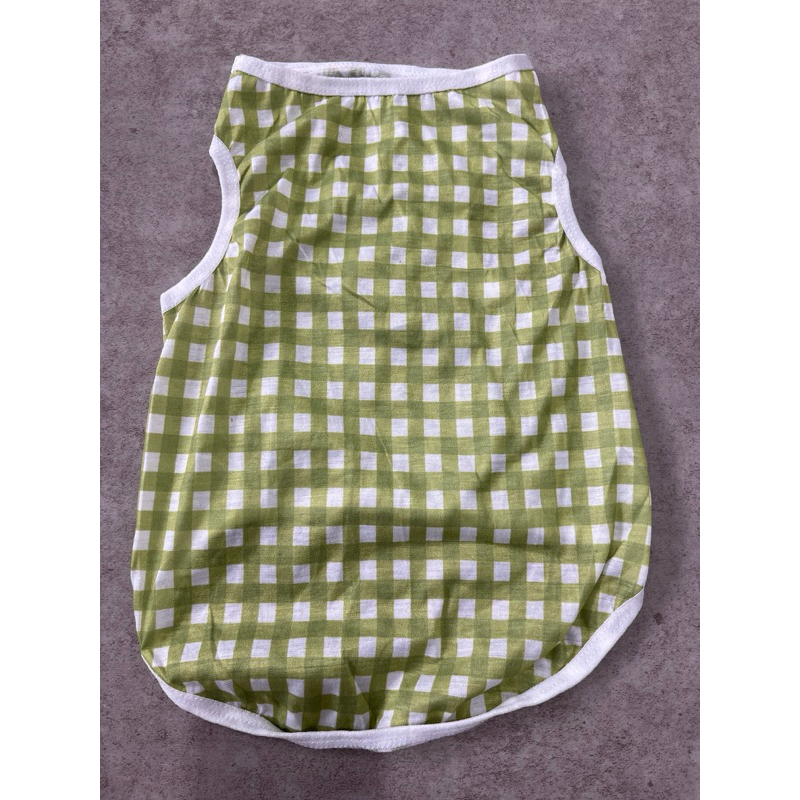 Baju kucing motif kotak-kotak