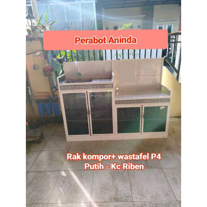 RAK / MEJA KOMPOR + WASTAFEL P4 (HANYA SEMARANG DAN SEKITARNYA)