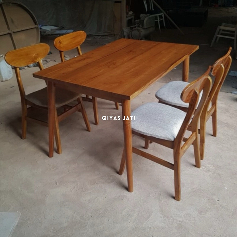 Meja makan minimalis, Set meja kursi makan jati, Meja makan set kursi jati tua
