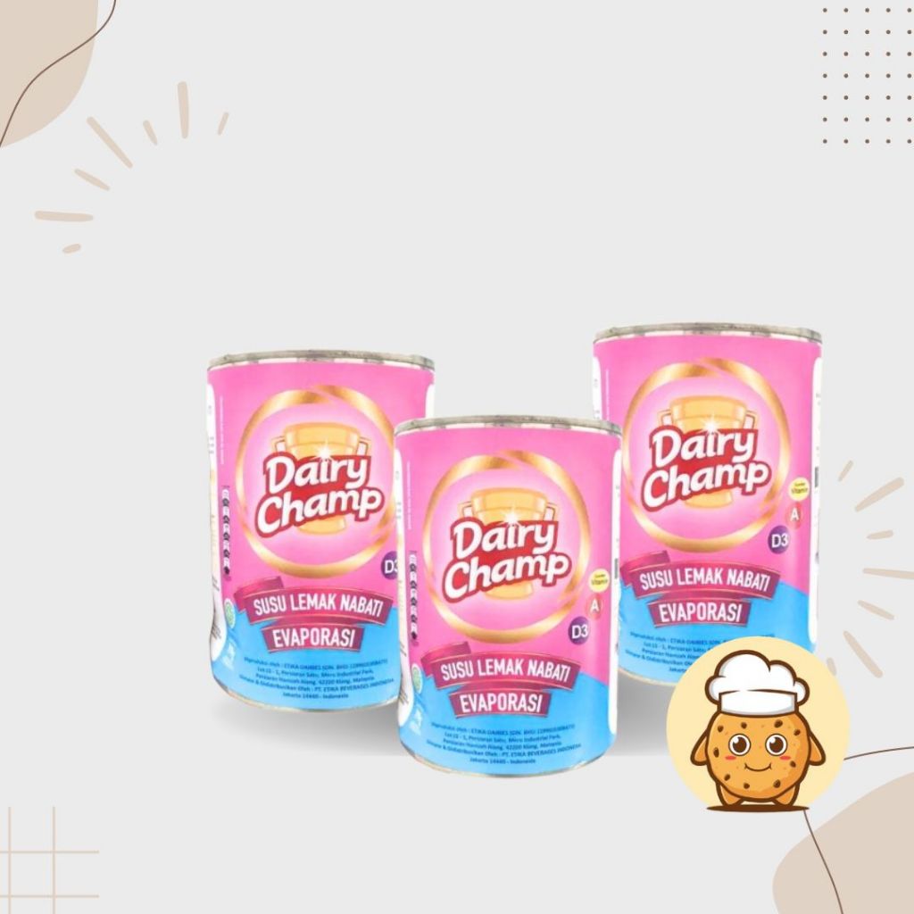 

Susu EVAPORASI Dairy Champ 390gr