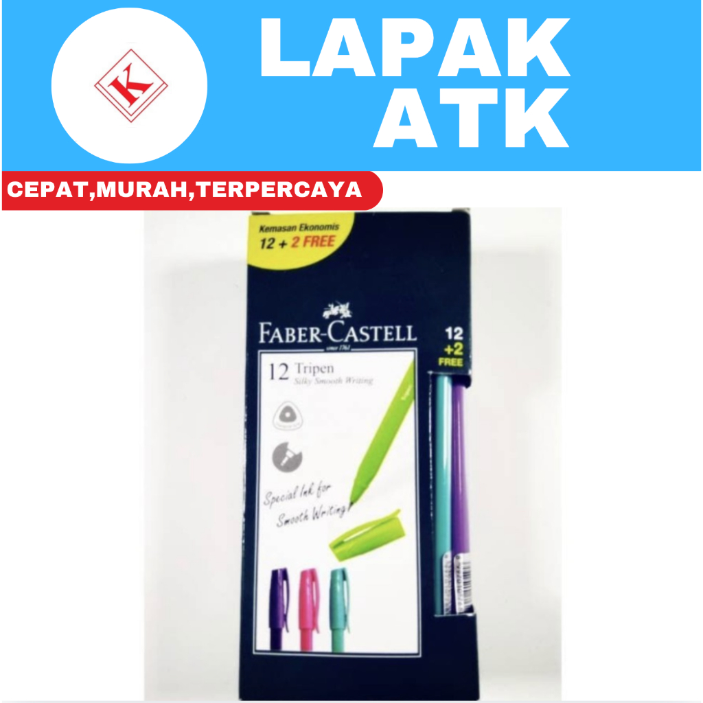 

Ballpoint / pulpen tripen faber castell 12+2 (ISI 14) ++