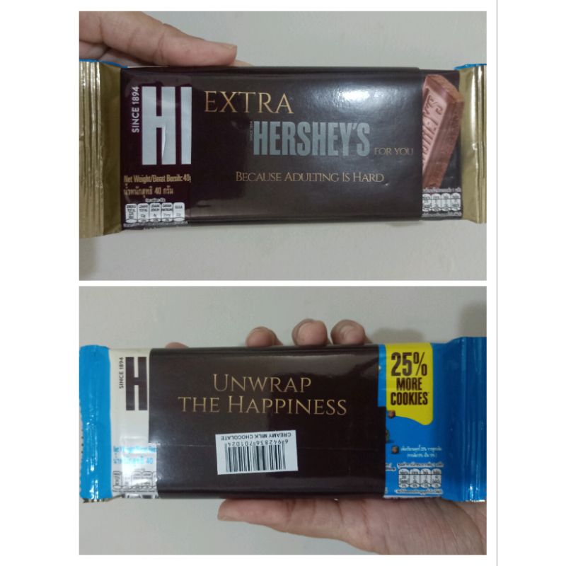 

TERMURAH COKLAT HERSYEY'S 40GR (BUY1 GET1)