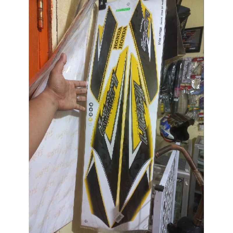 striping honda icon xsite kuning