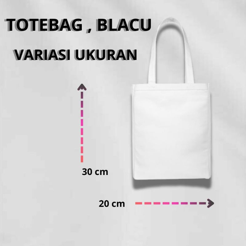 Totebag Tas Blacu Polos Ukuran 20x30 Harga Termurah Bisa Buat Ecoprint Souvenir Redy Stok