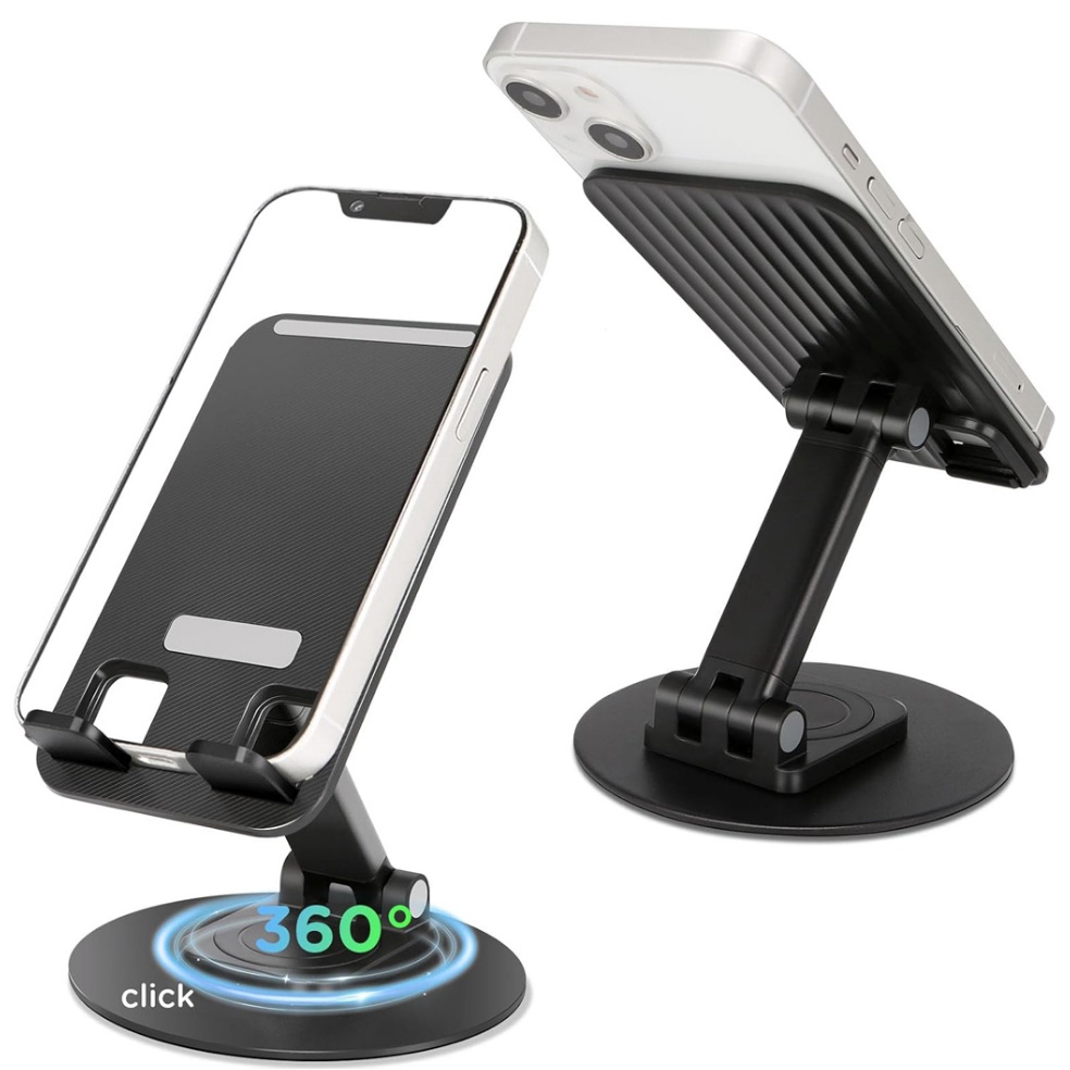 Terbagus NATA Holder HP Phone Stand Dudukan Ponsel Folding 36 Rotasi Dudukan HP Besi di Meja Destop
