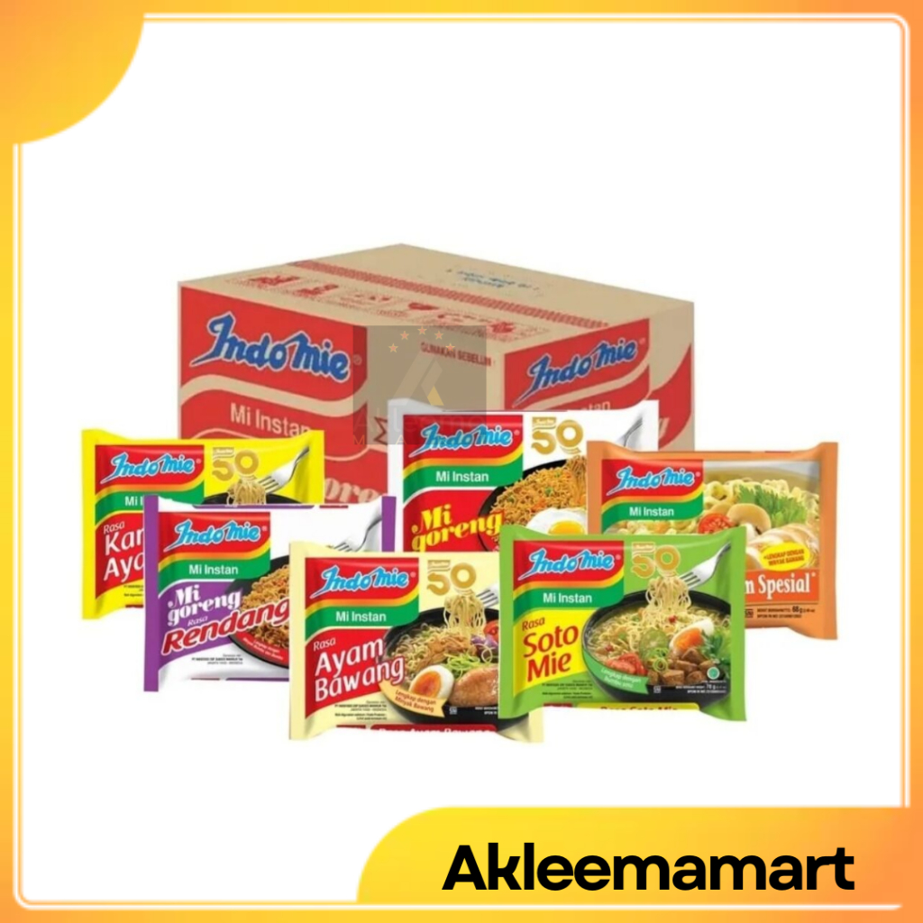 

Indomie 1 dus isi 40pcs - Indomie rasa soto - Indomie goreng - Indomie ayam bawang