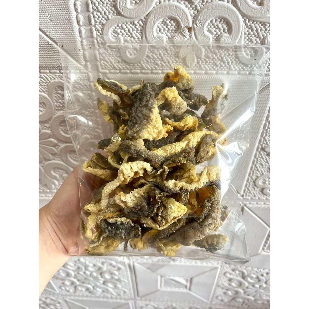 

Kerupuk Kulit Ikan Patin Premium Khas Medan 100 gram | Camilan Medan