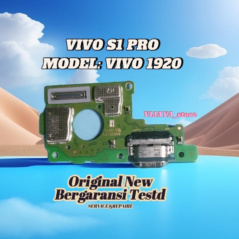 Konektor Cas Papan Pcb Konektor Cas Mic Vivo S1 Pro Model Vivo 1920 Original