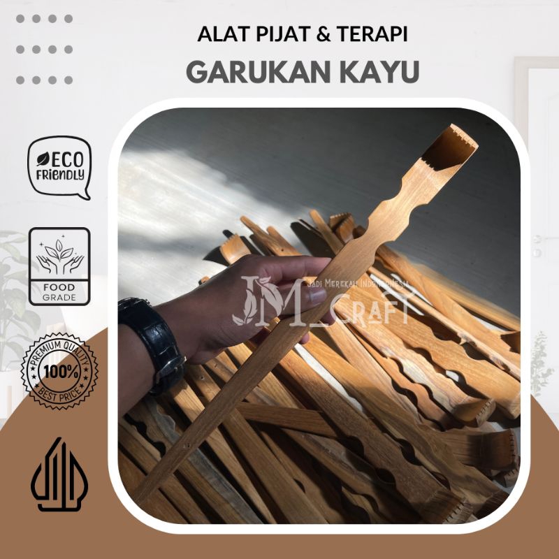 [JMCraft] Garukan Punggung Kayu Jati 45cm