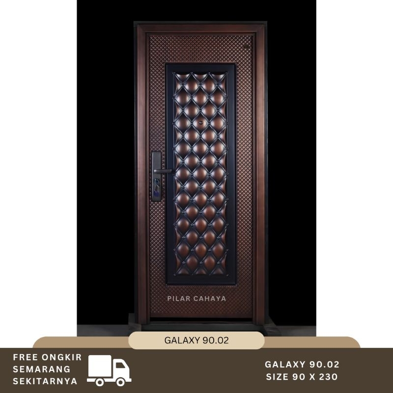 PINTU BAJA FORTRESS GALAXY 90.03 UKURAN 90x230 COPPER SINGLE DOOR