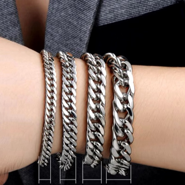 GELANG TANGAN RANTAI JUMBO TITANIUM PRIA MACHO KEREN MODEL TERBARU