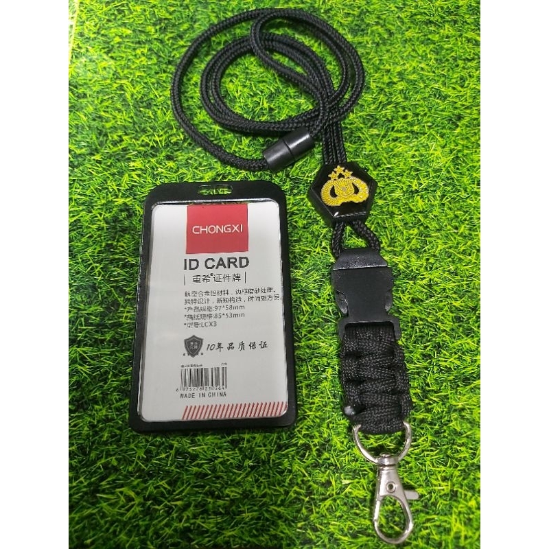 

tali hexa gantungan id card lanyard holder custom logo tribrata polri