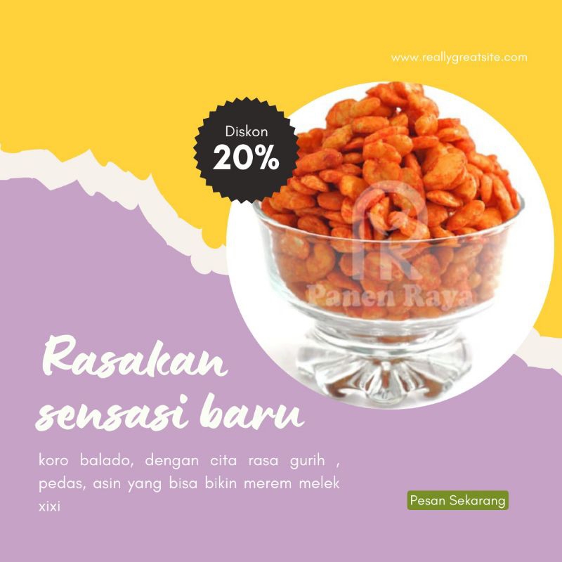 

KACANG KORO BALADO 250g, 500g, 1kg (wajib baca deskripsi)