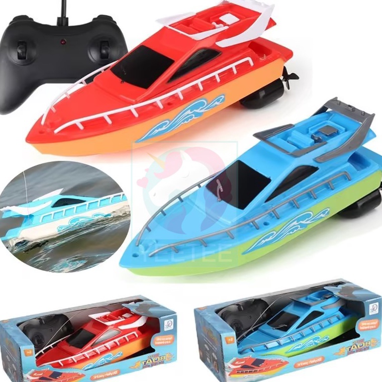 Grosir Belanja Mainan Anak Laki Laki RC Remote Control Kapal Laut Perahu Speed Boat Racing Kado Anak