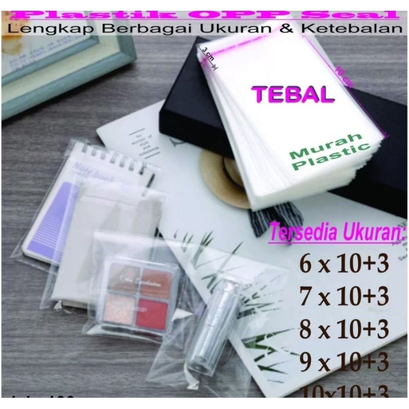 

20pc PLASTIK OPP TEBAL 6X10, 7X10, 8X10, 9X10, 10X10