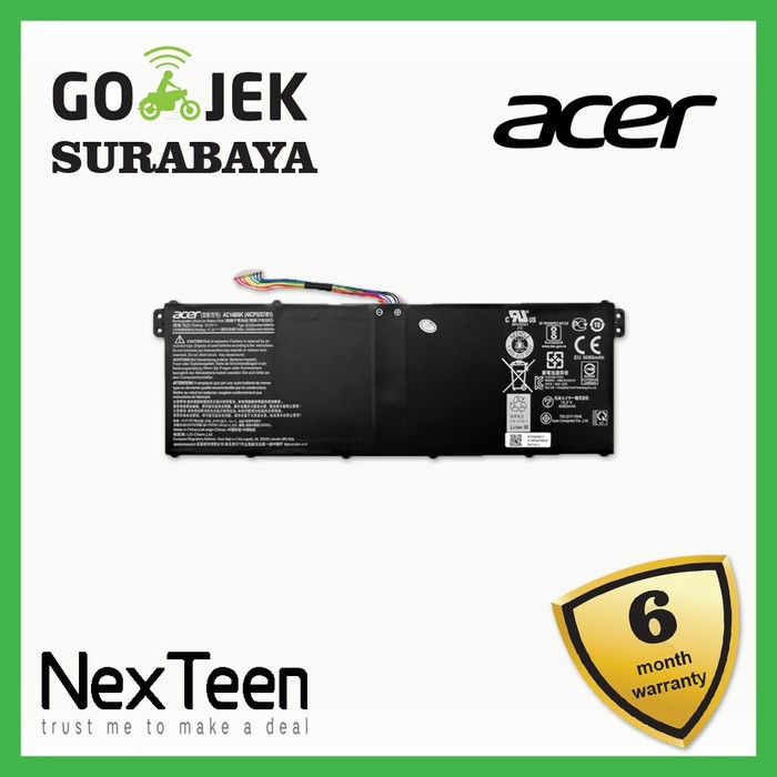 Original Baterai Acer Chromebook C810 C910 CB3-531 CB5-571 Chromebook 13 CB5