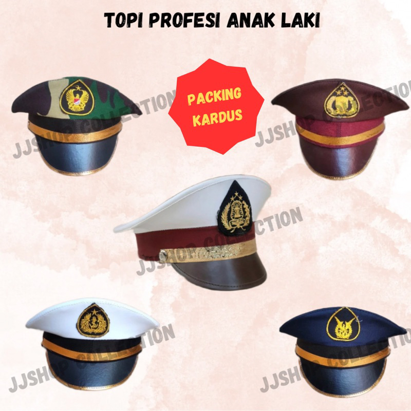 TOPI PROFESI TNI AD TNI AL TNI AU POLISI DAN AKPOL (LAKI LAKI) ANAK ANAK