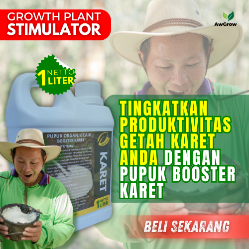 Shopritz Pupuk Organik Cair Penderas Getah Karet Mengatasi Mati Getah Karet Macet Getah Karet