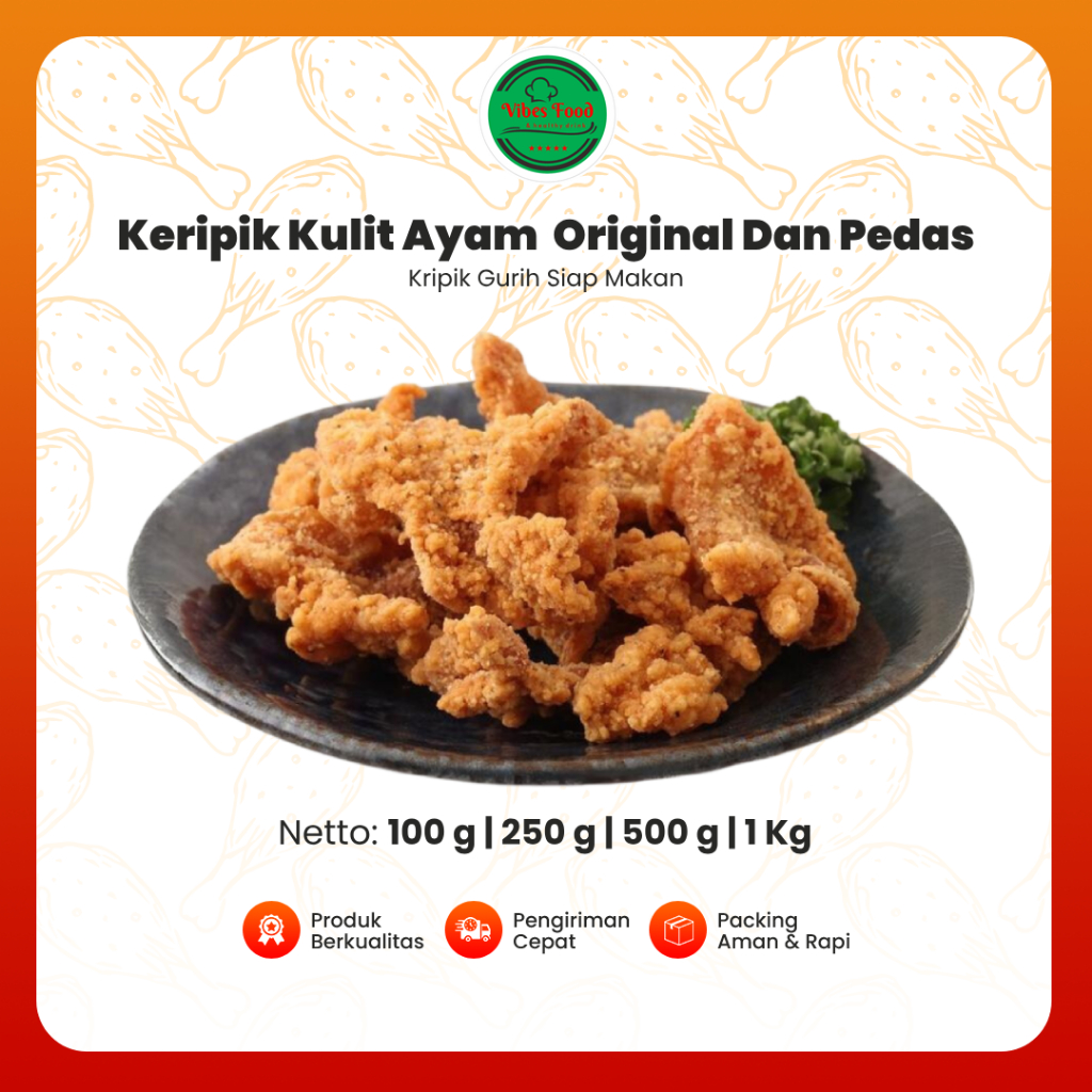 

(TERMURAH) Keripik Kulit Ayam PREMIUM Sehat Tanpa Lemak. Krispy 1Kg Original Dan Pedas Daun Jeruk. Cemilan Kripik Gurih Siap Makan