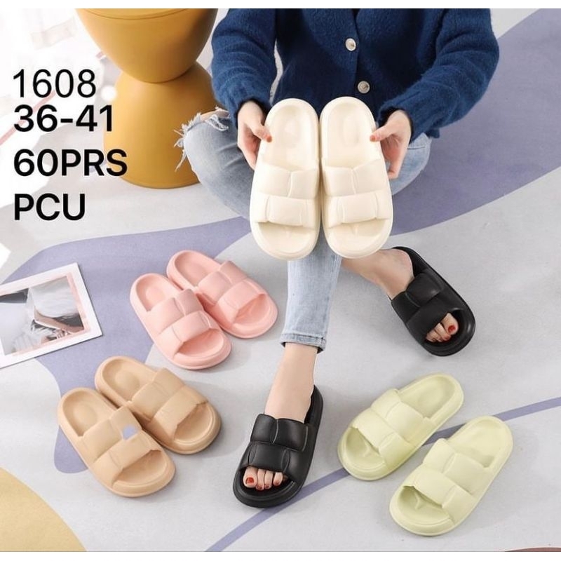 Sandal JELLY slip On | Sandal Gembul | Sandal slip on Empuk