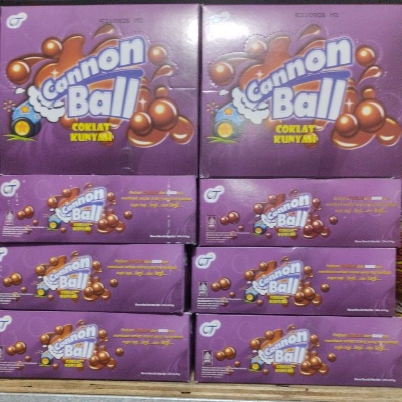 

cannon ball coklat kunyah eceran 500 1pk isi 24pcs