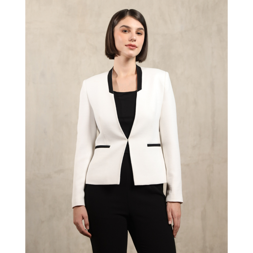INVIO Joandra Tweed Blazer | Jas Wanita - Classy Missy