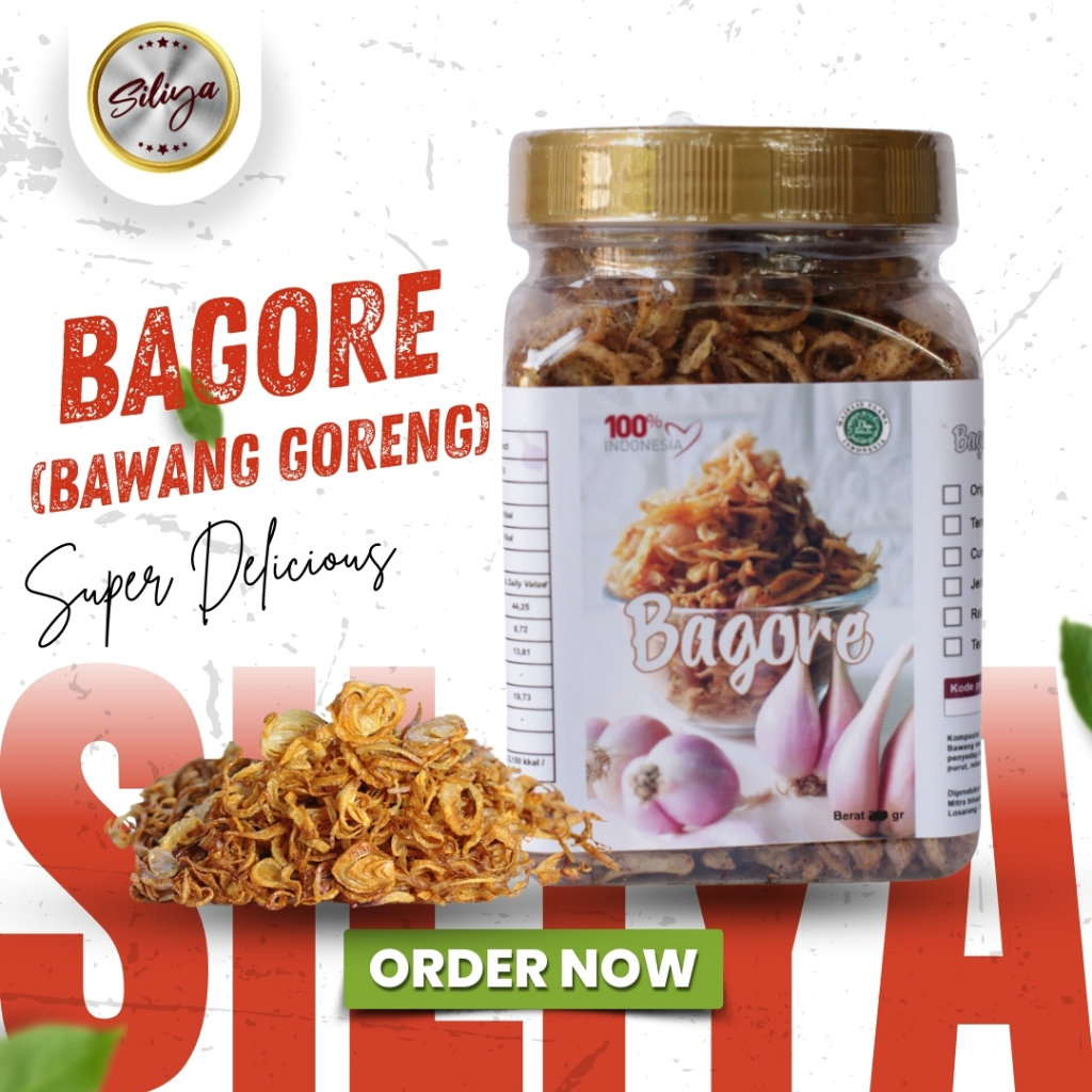 

BAWANG GORENG GRADE A TOPLES 200 gr - BAGORE SILIYA