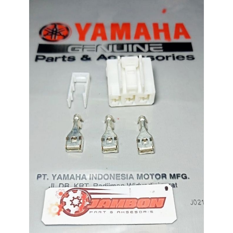 Soket Connector Konektor Spull Kiprok ECU ACG Pin 3 Yamaha Aerox Nmax Lexi Ori