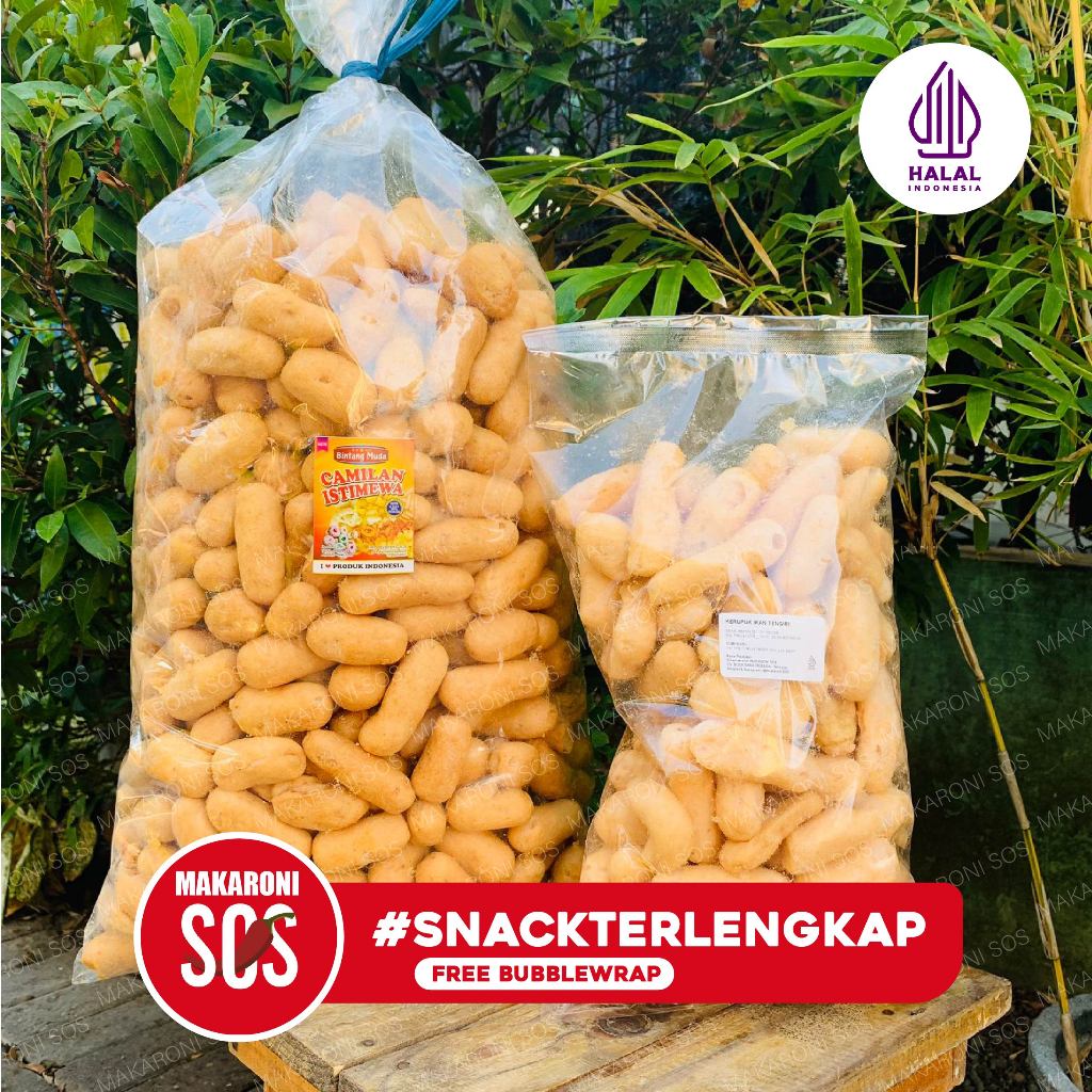 

1 KG Kerupuk Ikan Tengiri Amplang Terenak Termurah Terlengkap Kiloan Makaroni SOS