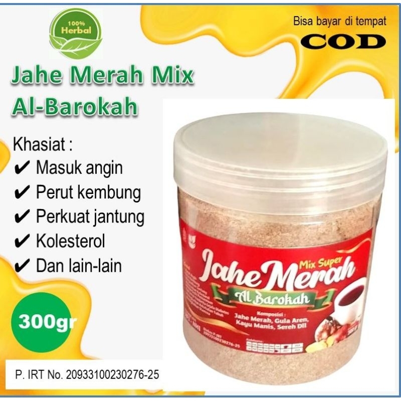 

Jahe merah mix Al-Barokah isi 300 gram