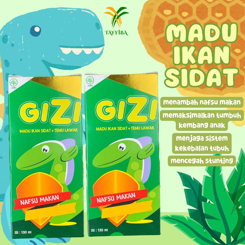 

GIZIDAT 130ml Madu Anak plus Ikan Sidat Original Penambah Nafsu Makan Gemuk Badan Anak Sehat Cerdas