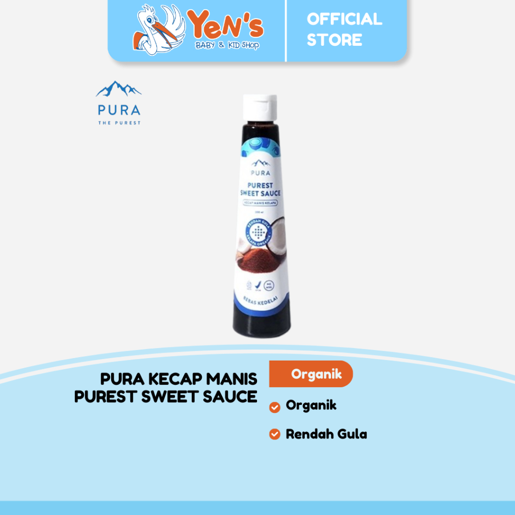 

Pura Kecap Manis Kelapa (200ml) - Purest Sweet Sauce Organik - Rendah Gula - Rendah Kalori