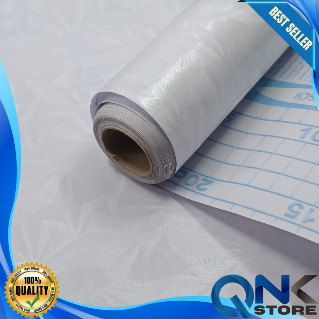 Sticker Kaca Sandblast Motif Abstrak 45cm x 100cm Stiker Kaca Film Sandblast Abstrak