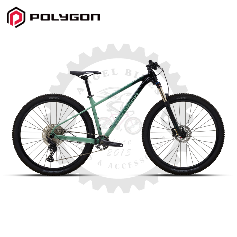 Sepeda MTB Polygon XTRADA 6 BLACK/GREEN 1 x 11 Speed