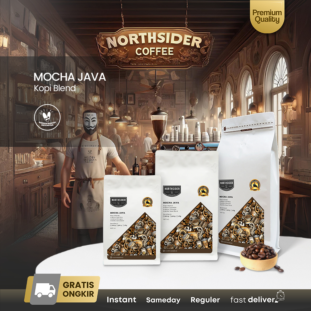 

Northsider Kopi arabika Mocha Java Blend Espresso Cold brew