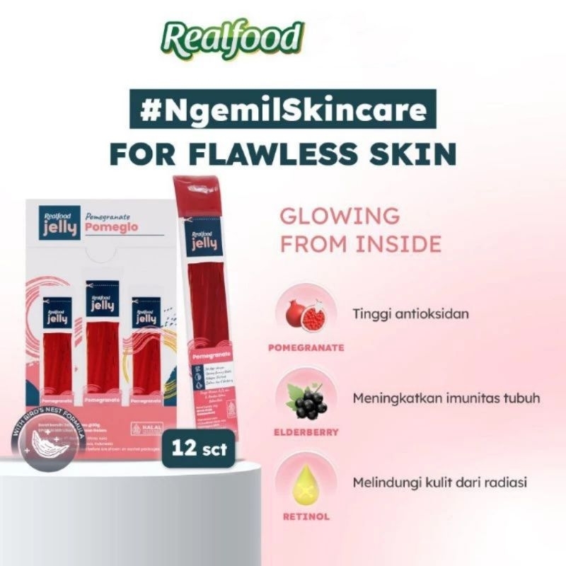 

Ay00! Realfood Flawless Jelly ( Formulasi Sarang Burung Walet & Kolagen 12 Pcs )