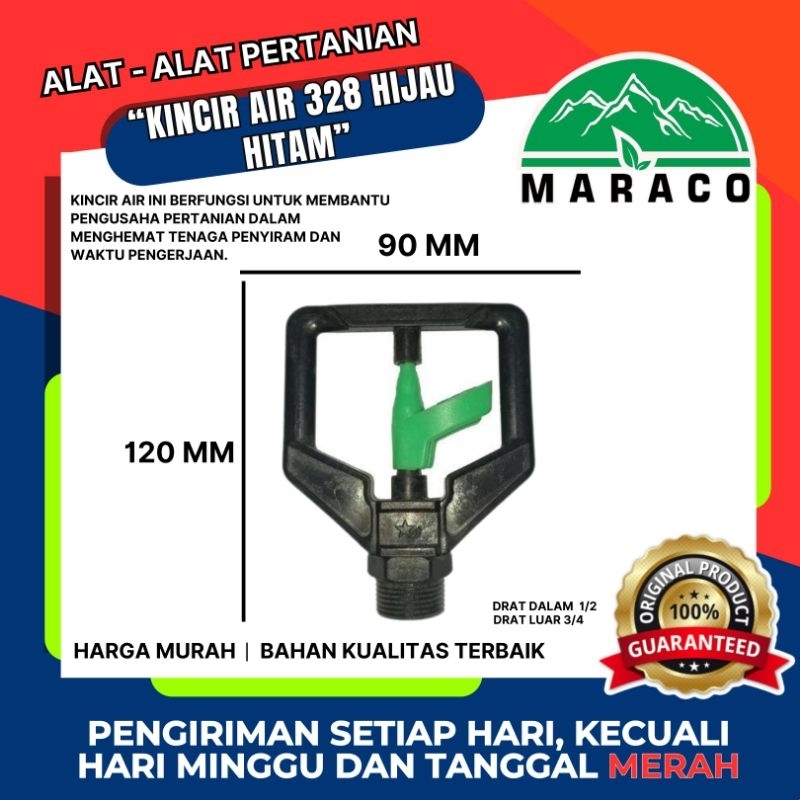 KINCIR AIR HIJAU-HITAM 328 ( SPRINKLER SPRINKLER KINCIR AIR )