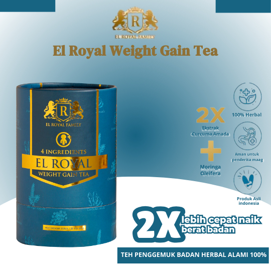 

El Royal Weight Gain Tea Premium Teh Herba untuk Menambah Berat Badan dengan Lezat (28 Tea Bags)