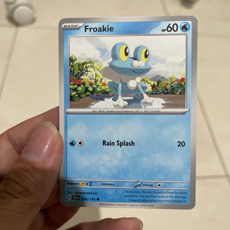 Kartu pokemon original froakie 039/142