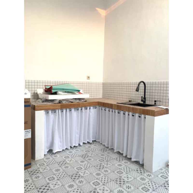 Gorden kolong dapur Gorden jendela kecil Hordeng Kolong meja