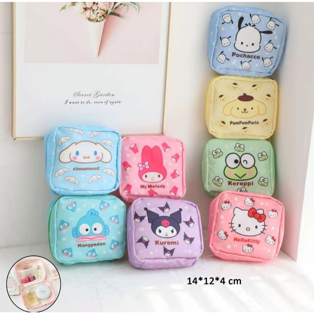 Dompet Mini Motif Sanrio / Mini Pouch Sanrio / Pouch Sanrio
