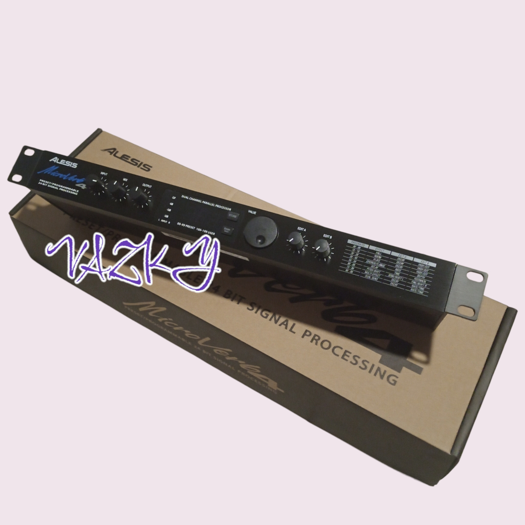 ALESIS MICROVERB4 MADE IN TAIWAN MALAYSIA EFFECT VOCAL MICROVERB 4 EFEK VOKAL