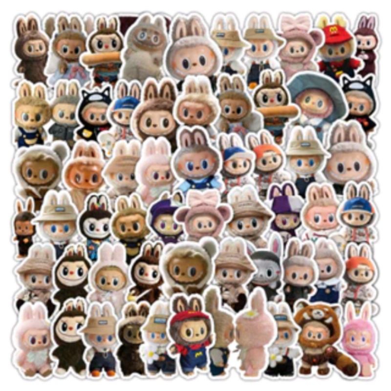 

1pcs Stickers Cute Cartoon Labubu
