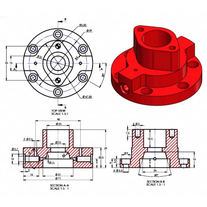 Jasa Design Gambar Teknik 3D CAD Solidworks Autocad Fusion 360 Mechanical Engineering