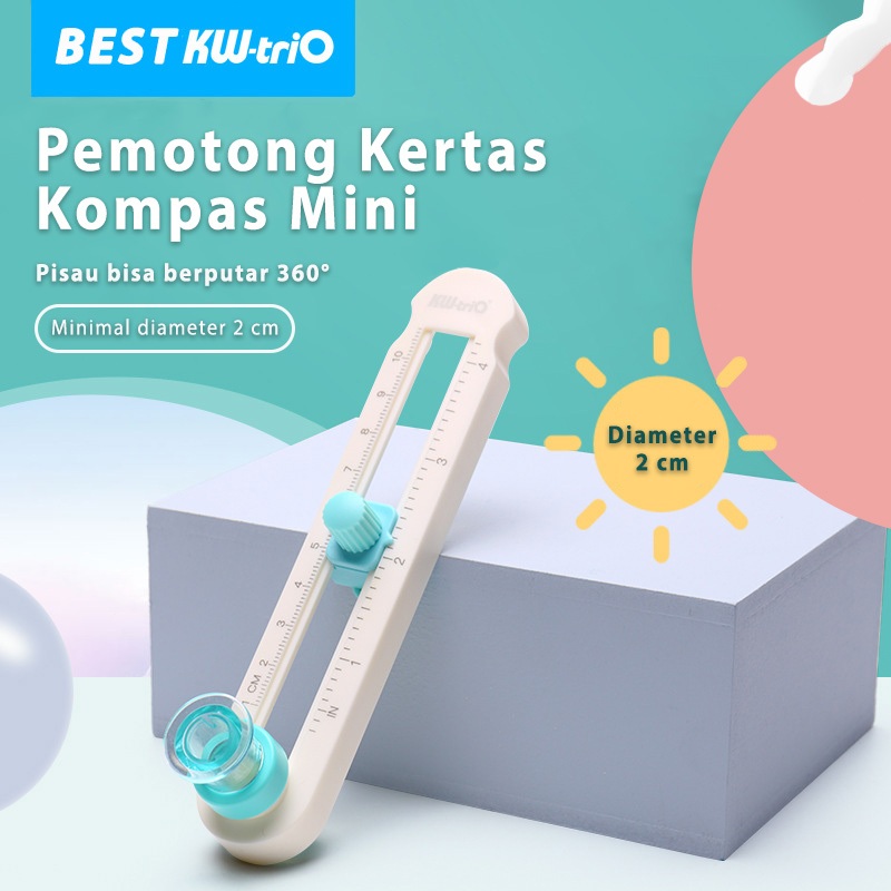 

KW trio Circle Cutter 1 cm -10 cm Pisau Alat Potong Kertas Sticker Bundar Kualitas Eksport Art paper